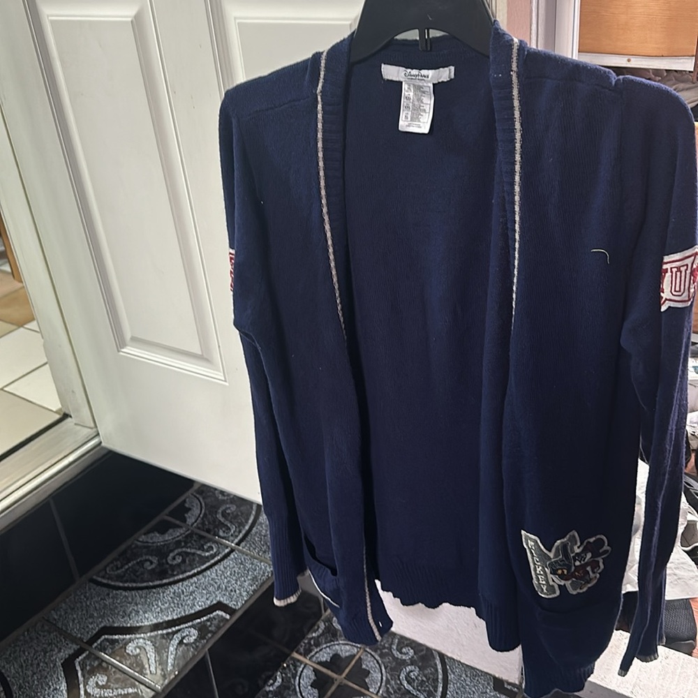 Disney park’s cardigan.